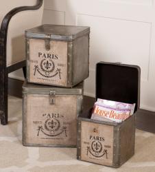Uttermost 19751 Paris, Hinged Boxes, S/3