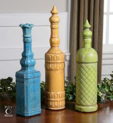 Uttermost 19804 Jonte, Decorative Bottles, S/3