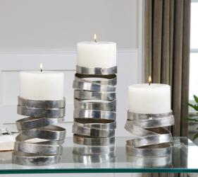 Uttermost 19810 Tamaki, Candleholders, S/3