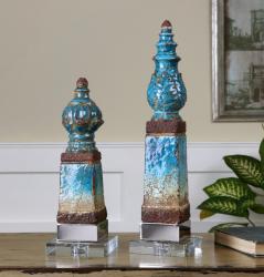 Uttermost 19838 Yaka, Finials, S/2