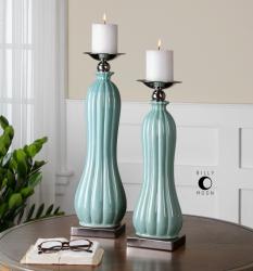 Uttermost 19839 Kantha, Candleholders, S/2