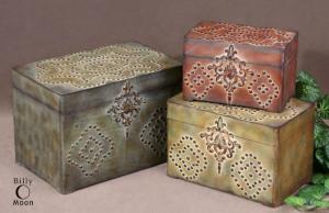 Uttermost 20394 Hobnail, Boxes, S/3